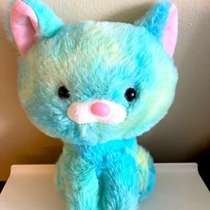 Stuffed animal blue cat